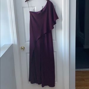Purple wide leg jumpsuit
